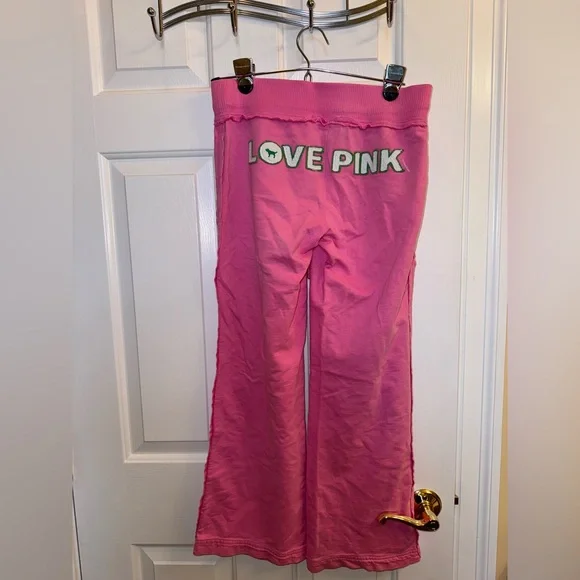 Victoria’s Secret PINK Sweatpants with Drawstring & Flared Bottom, Size XS